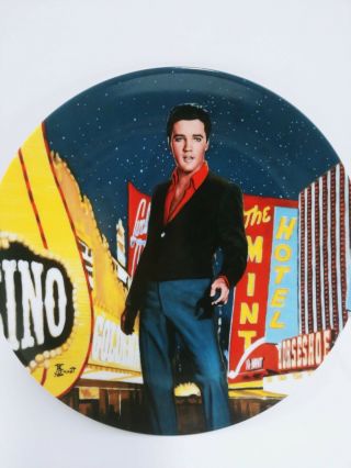Elvis Presley Collector Plate 3 " Viva Las Vegas” Limited Edition