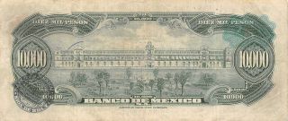 México 10,  000 Pesos 18.  1.  1978 Series CCZ Prefix B Circulated Check SSM 2