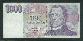 Czech Republic 1993 1000 (1,  000) Korun P 8 Vg F