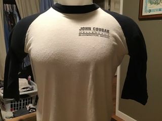 1982 John Cougar Mellencamp Tour T - Shirt American Fool Blommington,  Ind