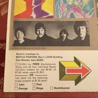 THE BEATLES RICHARD AVEDON 1967 ADVERTISEMENT PSYCHEDELIC POSTERS 2