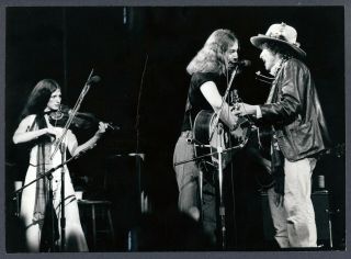 Bob Gruen Photo D204 - Bob Dylan Scarlet Rivera - Rolling Thunder - 75 - Estm