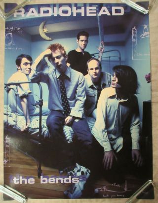 Radiohead The Bends 1995 Us Org Promo Poster Thom Yorke Greenwood O 