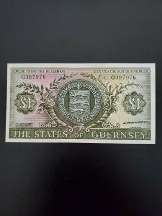 1969 Guernsey Bank Note One Pound