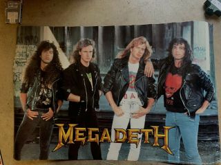 1990 Mega Deth Poster