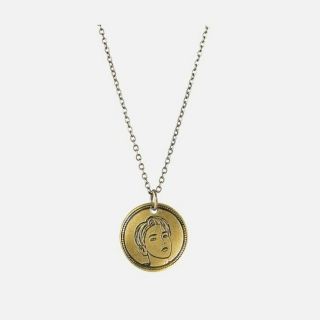 Sm Exo Baekhyun 2nd Mini Album [delight] Official Nordic Gold Coin Necklace