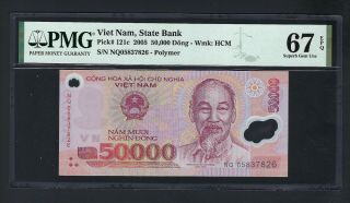 Viet Nam 50000 Dong 2005 P121c Uncirculated Graded 67