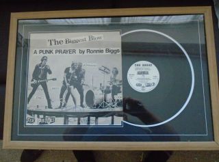 Sex Pistols Ronnie Biggs The Biggest Blow Record Presentation Signed ? F And G
