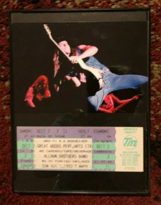 Allman Brothers Ticket And Photo Of Zakk Wylde The Night He Joined The Band
