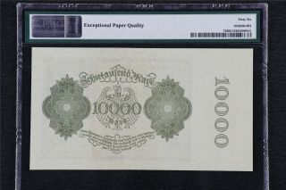 1922 Germany Reichsbanknote 10000 Mark Pick 72 PMG 66 EPQ Gem UNC 2