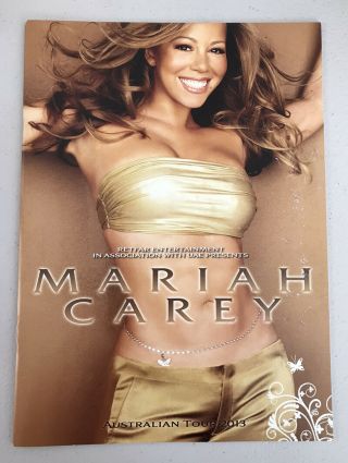 Mariah Carey Australian Tour Book Program Vip 2013
