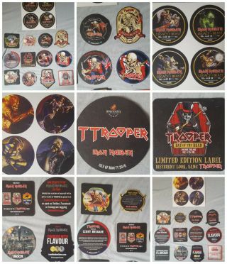 Iron Maiden Trooper Beer Mats Legacy Beast.  Day Dead.  Tt.  666.  Limited Editions
