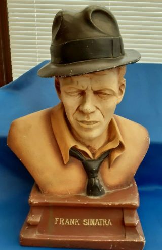 Collectable Retro Rustic Frank Sinatra Bust Memorabilia