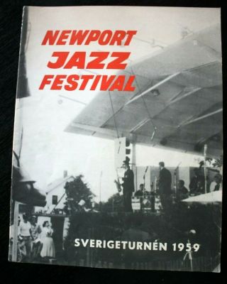 Newport Jazz Festival Sweden Tour 1959 Program