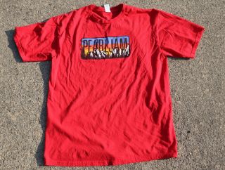 Pearl Jam - 2014 Concert Tour T - Shirt Adult Large Red