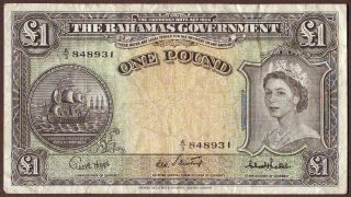 Bahamas 1 Pound Nd (1953)