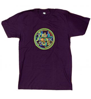 Phish 2010 Summer Tour Concert T Shirt Medium Purple Official Licensed