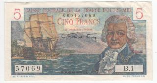 French Equatorial Africa 5 Francs 1947 P - 20b Au