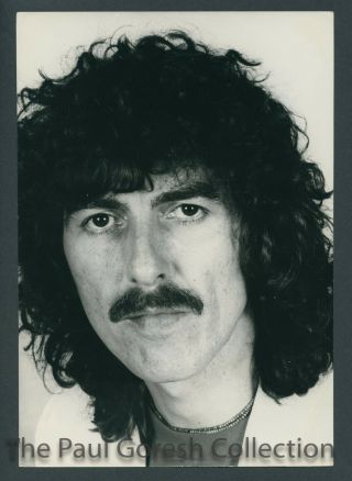 Beatles - B797 Press Photo - George Harrison Close Up Portrait - Heilemann - 1977 - Estq