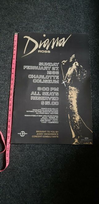 1983 Diana Ross Tour Poster