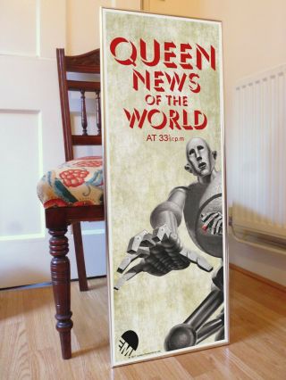 Queen News Of The World Promo Poster,  Freddie Mercury We Are The Champions