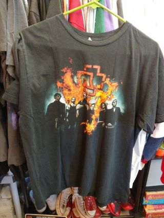Rammstein 2011 Tour Shirt German Metal Group Size Medium Graphic