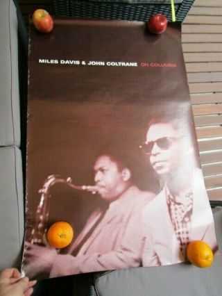 Old Promotional Vintage Poster Miles Davis John Coltraine Jazz
