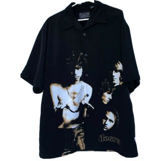 Dragonfly The Doors Mens Xl Black Button Up Shirt Band & Jim Morrison Rock