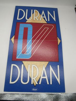Duran Duran Seven And The Ragged Tiger 1983 Cardboard Display 12 " X22 "