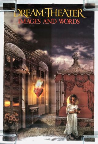 Dream Theater Images And Words 1992 Atco Promo Only Poster Progressive Metal
