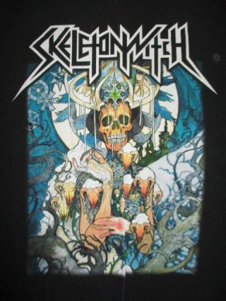 2007 Metal Band Skeletonwitch " Beyond The Permafrost " Concert Tour (lg) Shirt