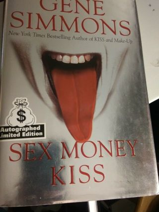 Kiss Gene Simmons Autographed Sex Money Kiss Book Just In Time For Concert