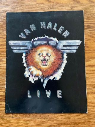 Van Halen - 1982 Diver Down Tour Book / David Lee Roth / Eddie Van Halen