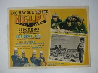The Beatles Help Mexican Movie Poster 1965
