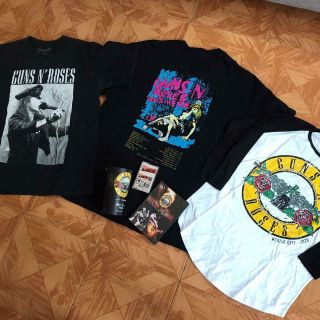 Guns N Roses T Shirt " Guns N Roses Was Here " Tour 87 Concert Cup,  Cassette And,