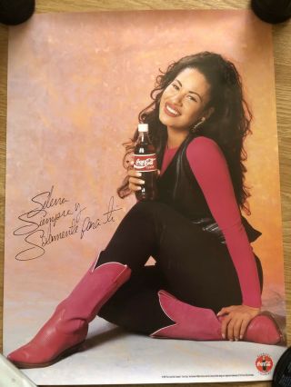 Selena 1994 Coca Cola Poster Promotional Quintanilla