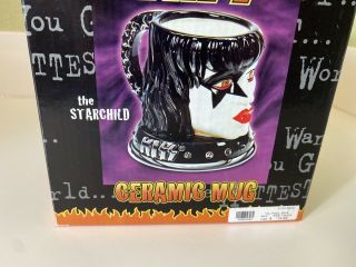 KISS Band Paul Stanley Head 2002 Ceramic Mug Spencers Exclusive 2