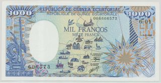 Equatorial Guinea 1000 Francs 1985,  P.  21_unc