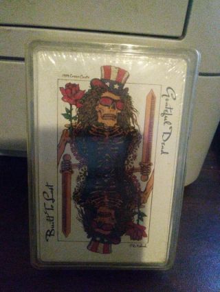 Grateful Dead Factory Playing Cards Built To Last 1989 Crest Craft Arista