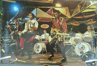 Very Rare Adam And The Ants Stage 1981 Vintage Music Poster