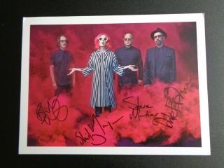 Garbage Hand Signed Photo Shirley Manson Butch Vig Autographed Todd Mueller Art