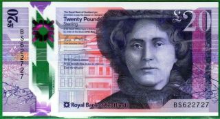 Scotland - 27.  05.  2019 The Royal Bank ￡20 Pound Pnew Uncirculated