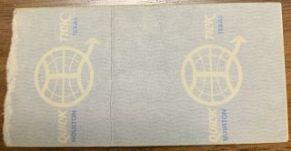 Rare The WHO Concert Ticket Stub Vintage Nov 17 1975 LSU Baton Rouge LA 2