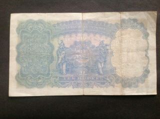 1943 RESERVE BANK OF INDIA 10 RUPEES. 2