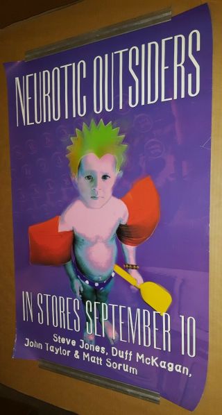 Neurotic Outsiders Promo Only Poster Guns N Roses Duran Duran Sex Pistols