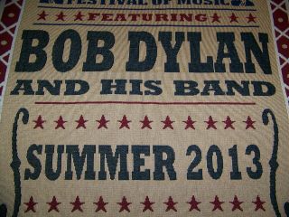 Vintage 2013 AMERICANARAMA MUSIC FESTIVAL BOB DYLAN Blanket Tapestry Art 3