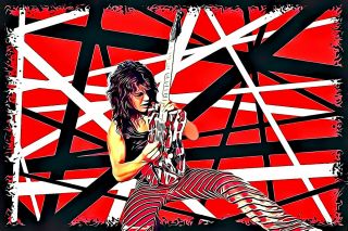 Van Halen Poster Art " Unchained " Eddie Van Halen Tribute 20x30