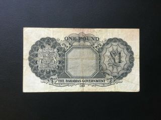 Bahamas (9098),  1953,  1 Pound,  P15b,  Fine 2