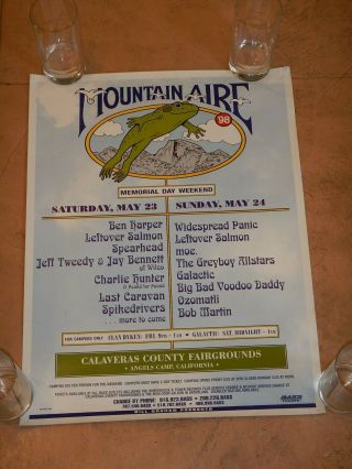 Widespread Panic 1998 Mountain Air Festival Concert Poster