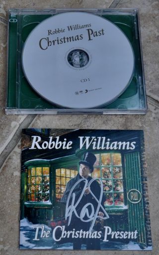 Robbie Williams The Christmas Present Signed Cd Album